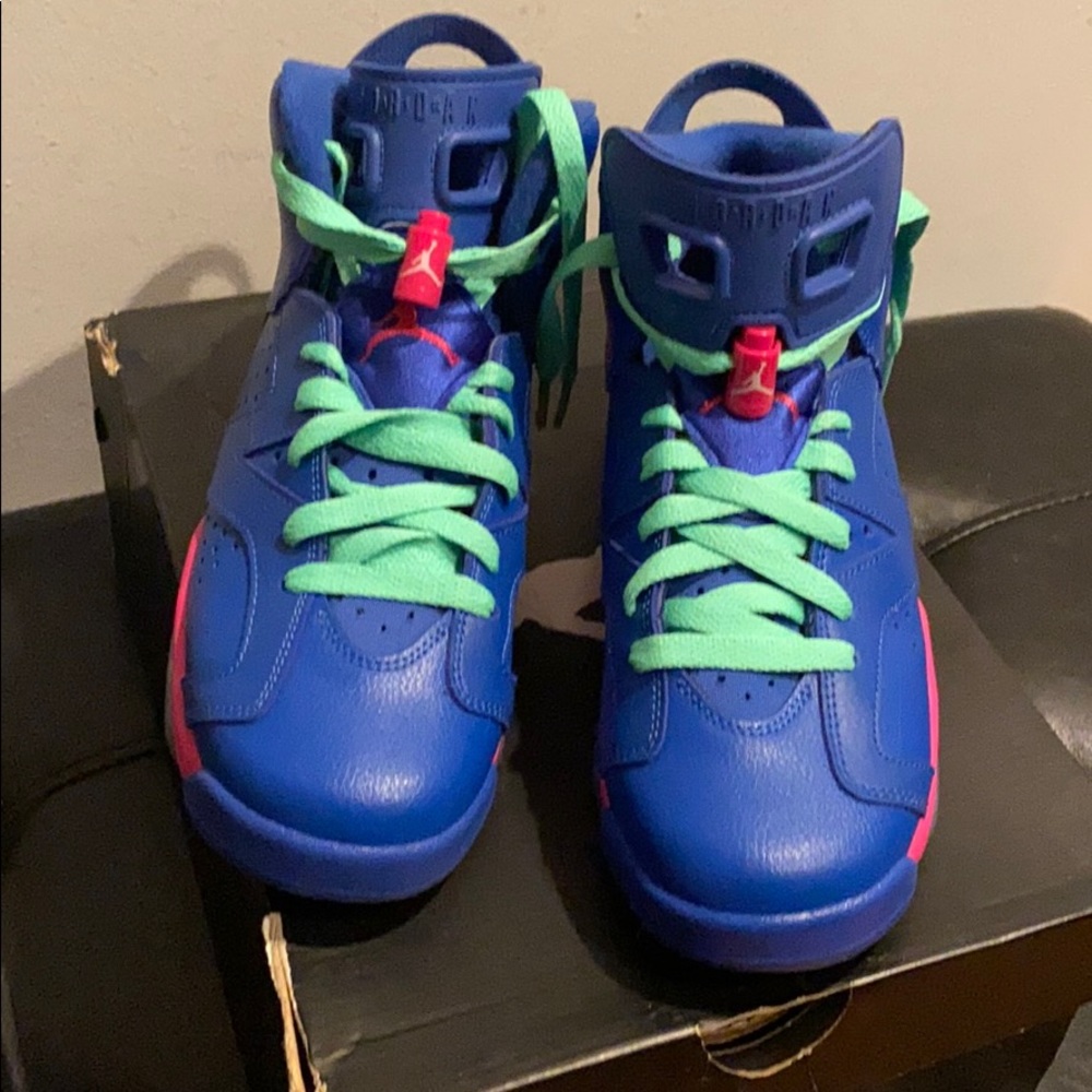 Air Jordan 6 retro Blue/pink